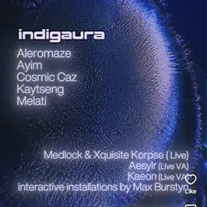 Indigaura: AYIM, Cosmic Caz, Kaytseng, Melati, Medlock, X Korpse