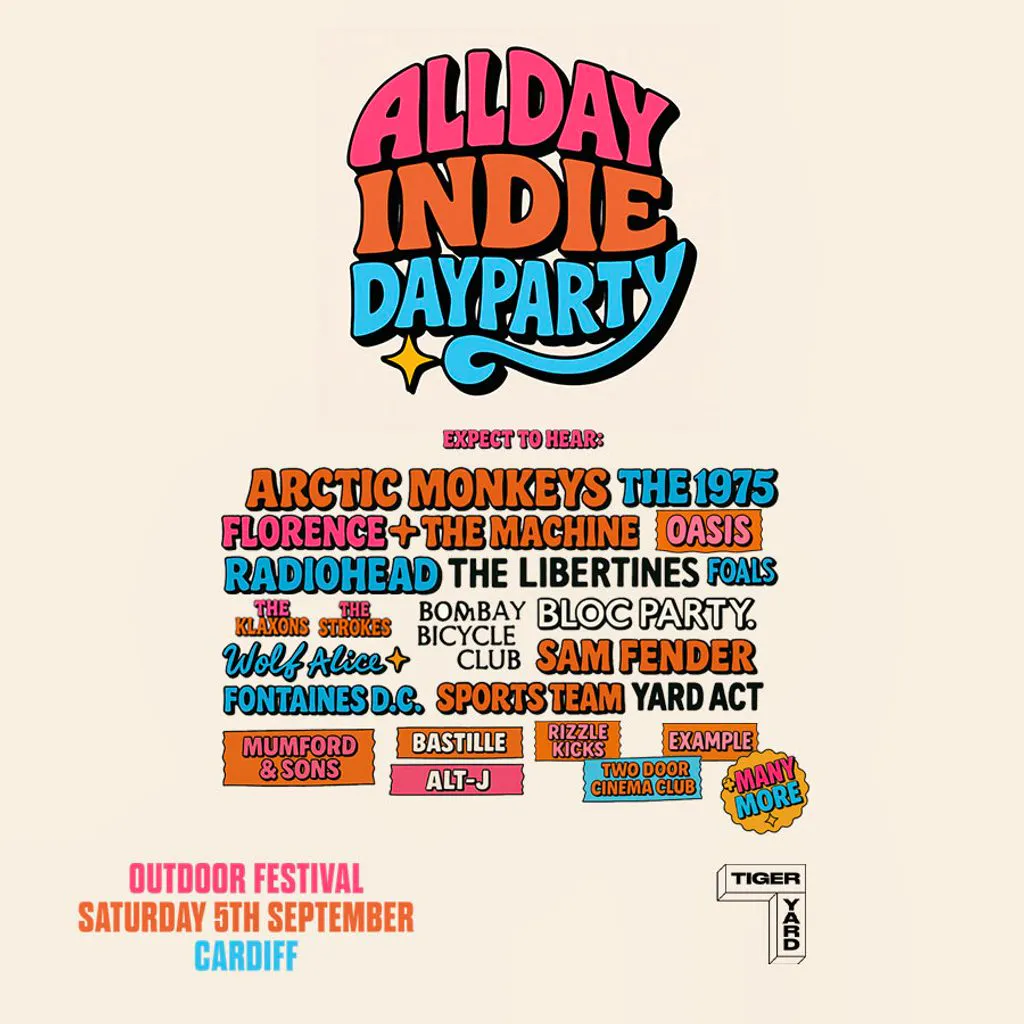 Allday Indie - Open Air Outdoor Indie Festival - Cardiff at Tiger Yard