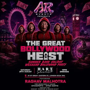 BOLLYWOOD HEIST || Ft. RAGHAV MALHOTRA | BOLLYWOOD PARTY LONDON|