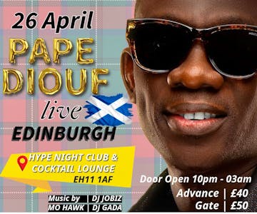 Pape Diouf Live in Edinburgh