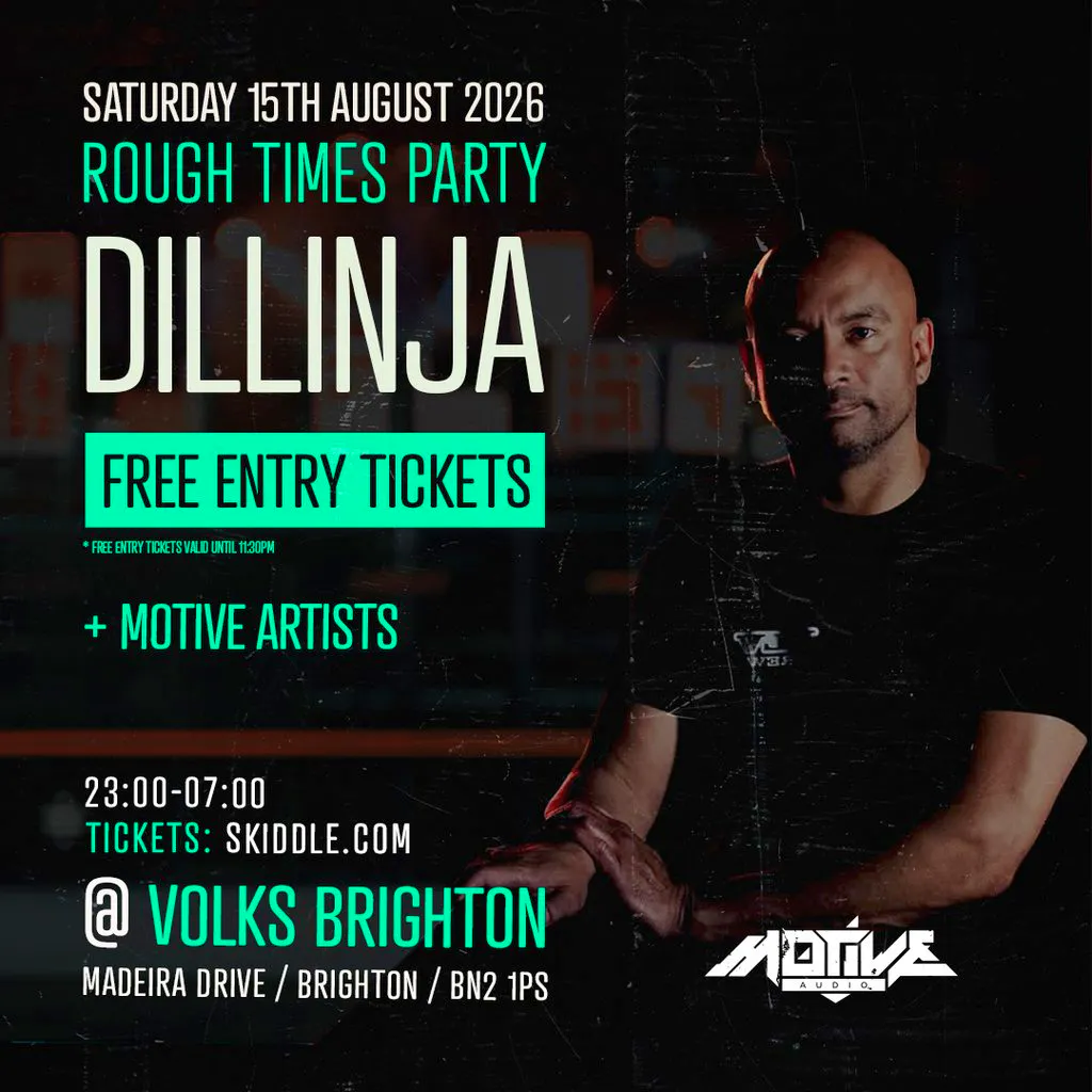 Motive Audio - Dillinja - Free Entry*! at The Volks Nightclub