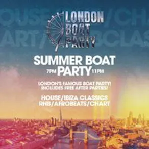 London Boat Party with Free After Party!