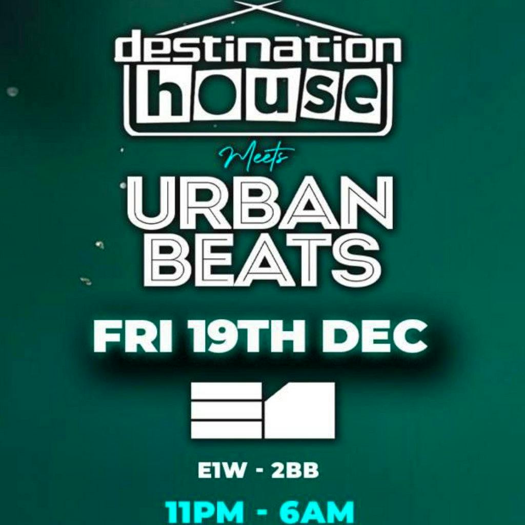 Destination House Meets Urban Beats - Christmas Party at Unit 2, 110 Pennington St, London E1W 2BB