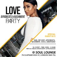 Love Afrobeats & Bashment Party at Soul Lounge Clapham
