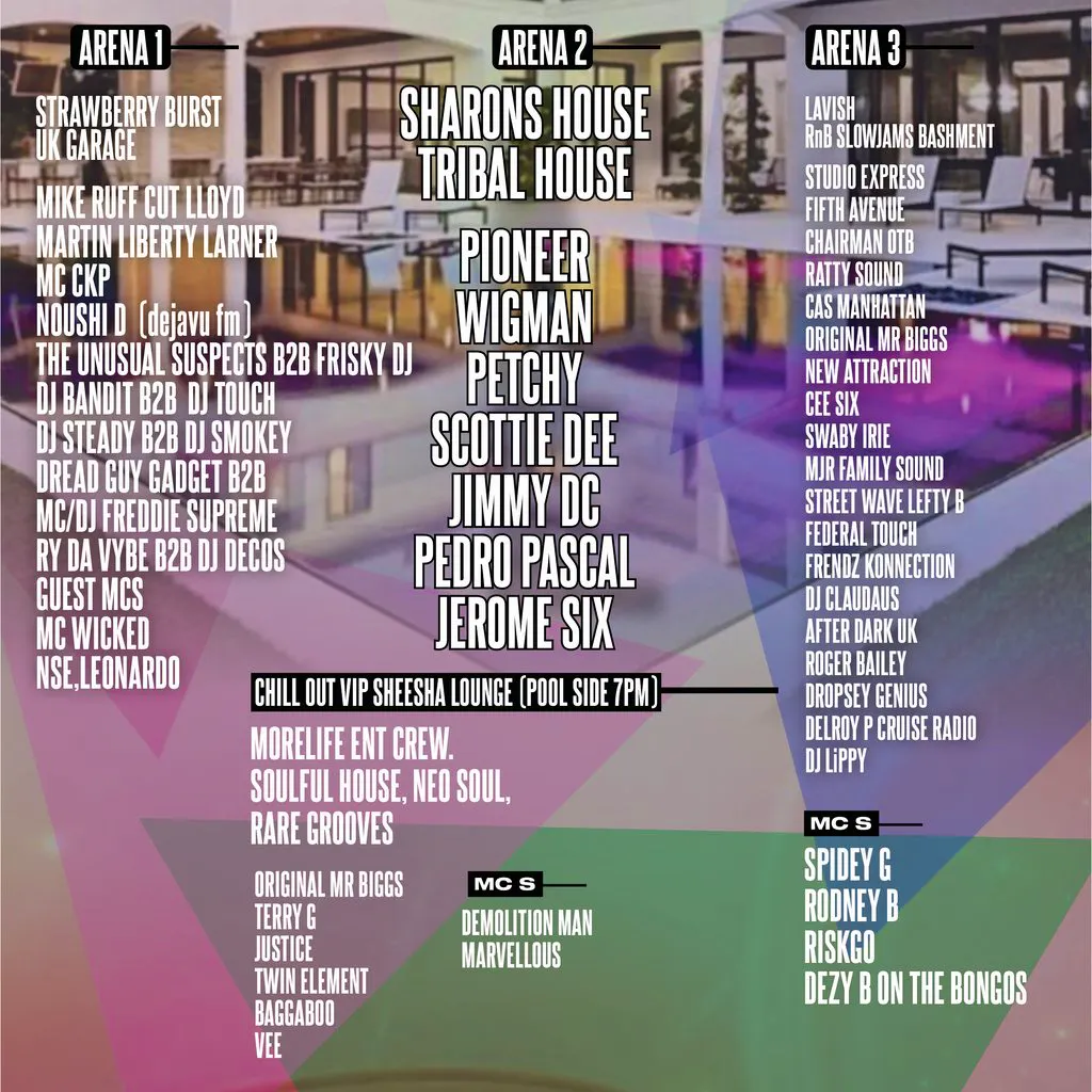 Coalition sip and dip summer pool party at Woolston Manor Abridge Road Chigwell IG7 6BX