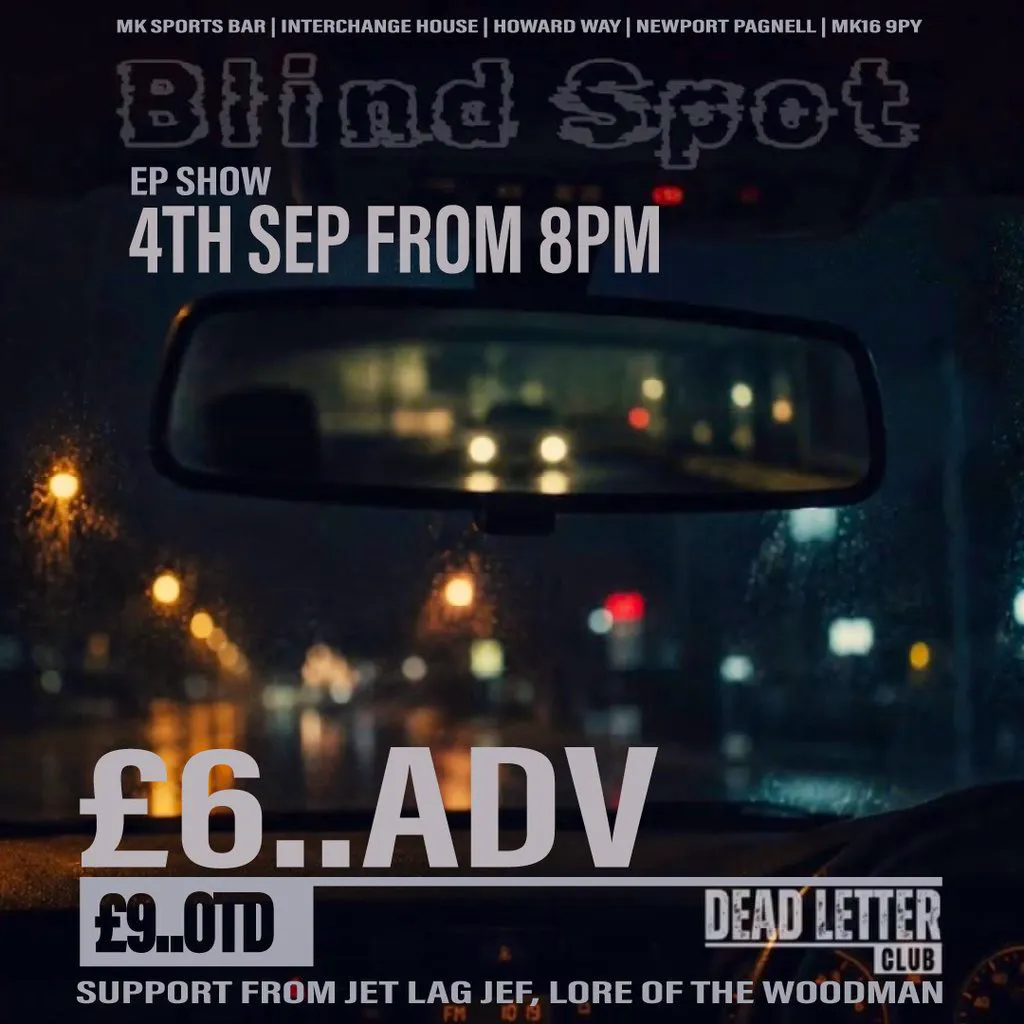 Dead Letter Club: 'Blind Spot' EP Launch Show at MK Sports Bar And Lounge