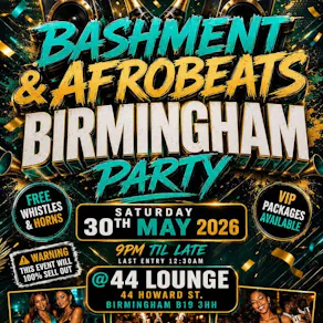 Bashment & Afrobeats - Birmingham Party