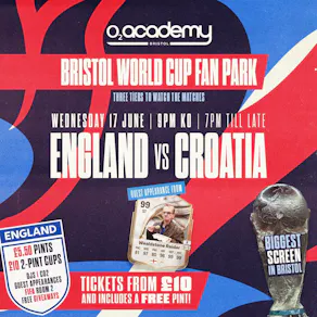 Bristol World Cup Fan Park - England vs Croatia!