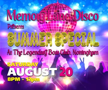 Memory Lane Discos Summer Special