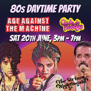 80s Outdoor Party: STRINES (over 30s) 3pm-7pm