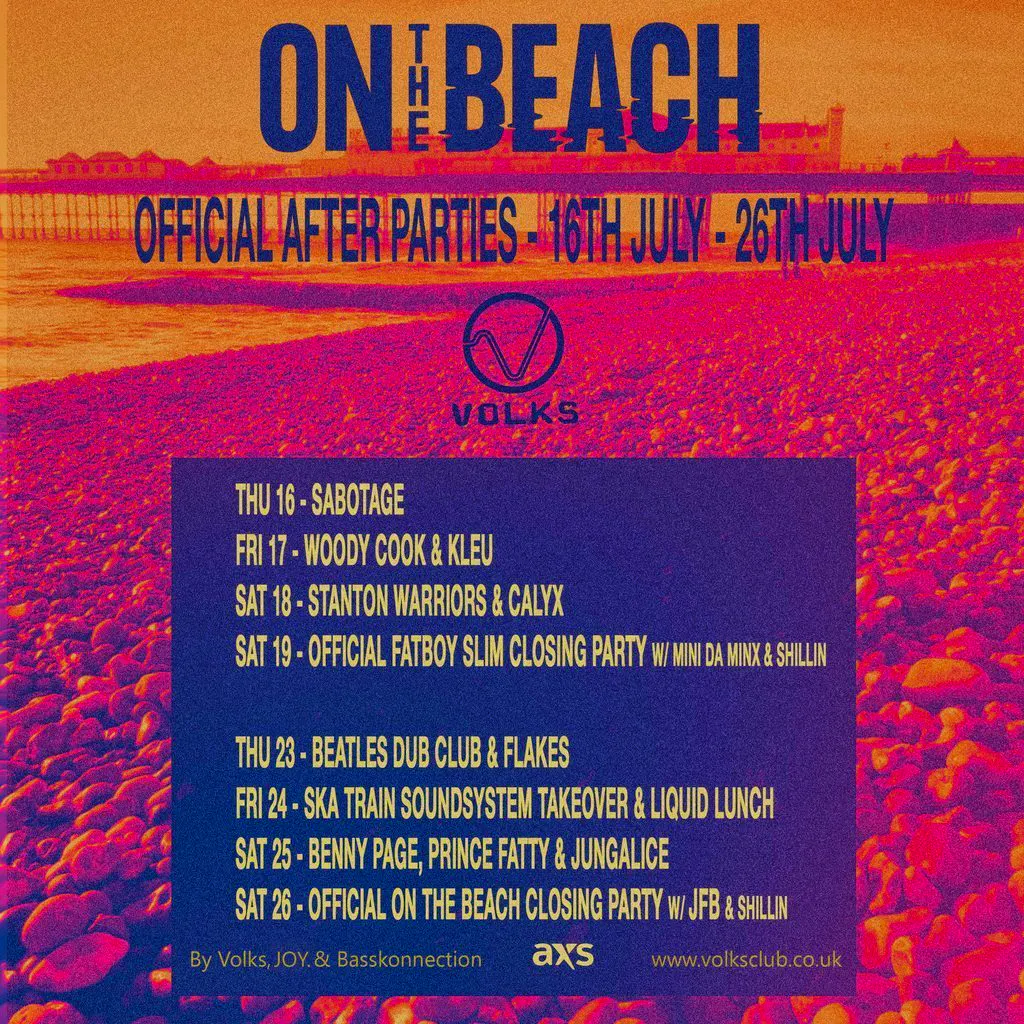 Official On the Beach Closing Party with JFB & Shillin at The Volks Nightclub