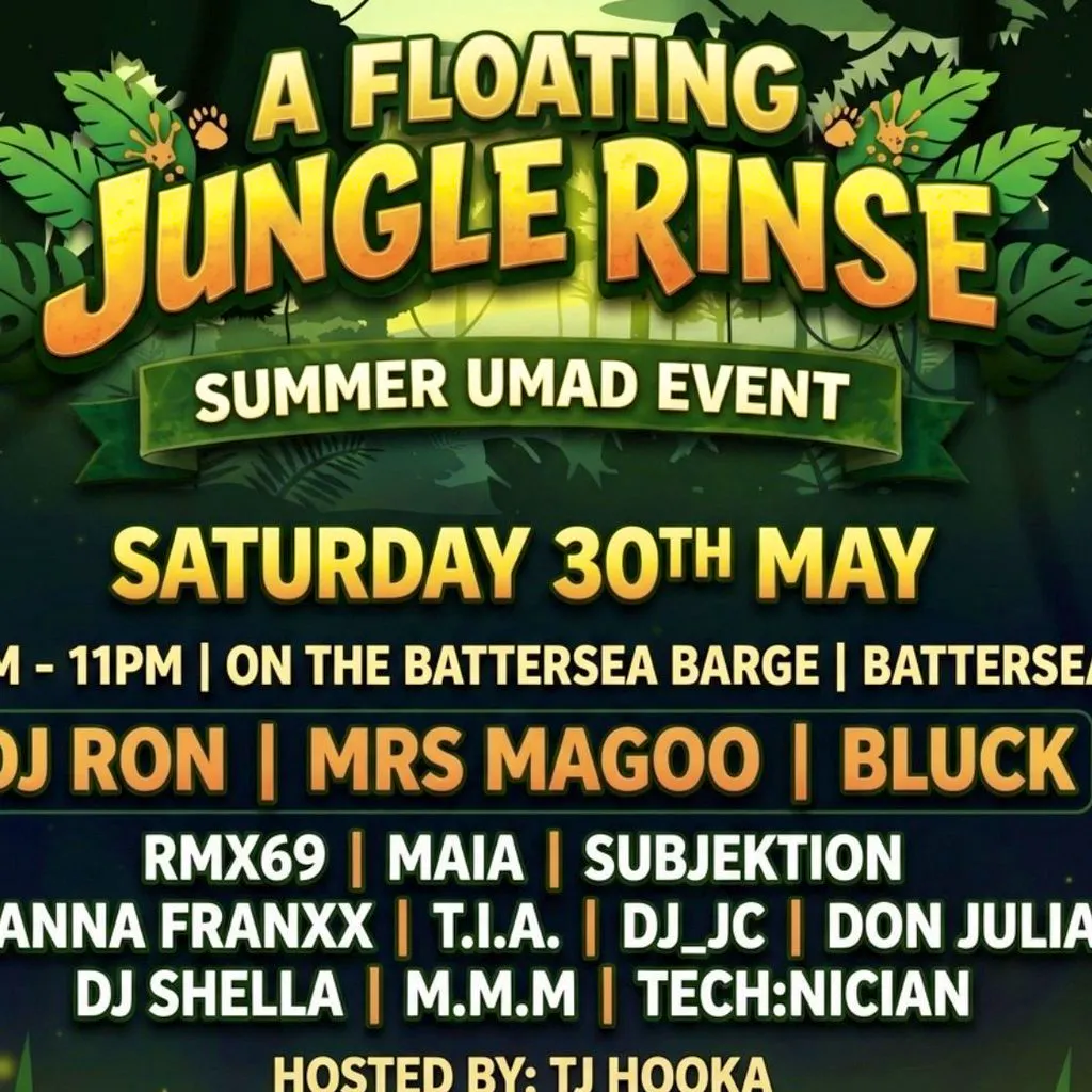 A Floating Jungle Rinse at Battersea Barge