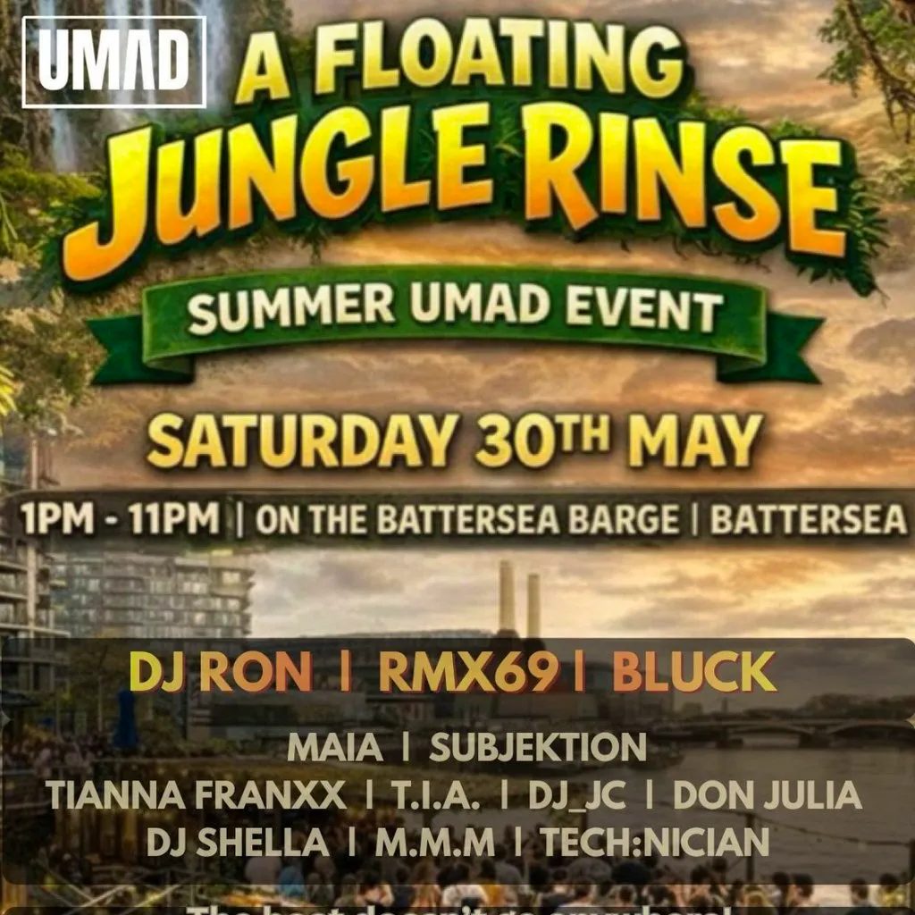 A Floating Jungle Rinse at Battersea Barge