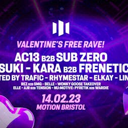 Motion's Valentine's FREE Drum & Bass Rave!  Tickets | Motion Bristol  | Tue 14th February 2023 Lineup