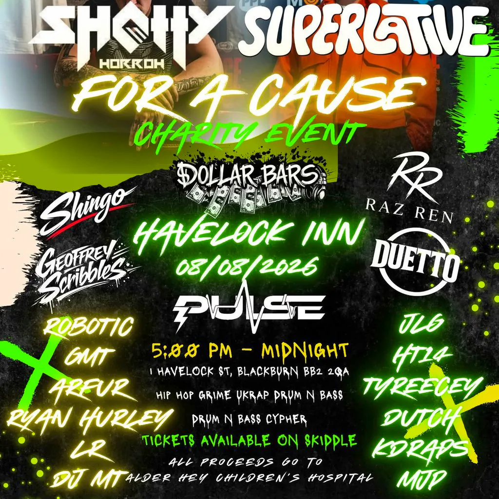 SmokeyHouseProductions & Co music event charity based at Havelock Inn