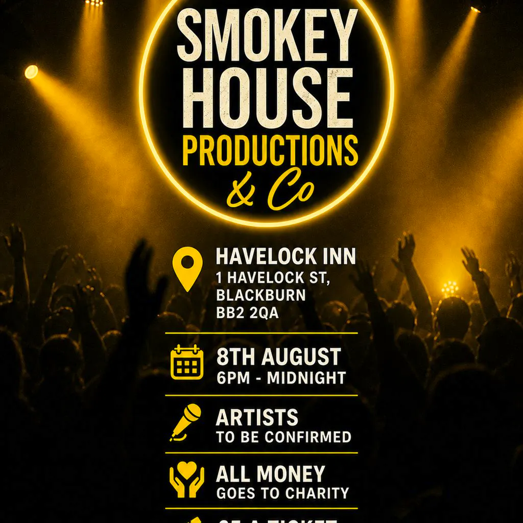 SmokeyHouseProductions & Co music event charity based at Havelock Inn