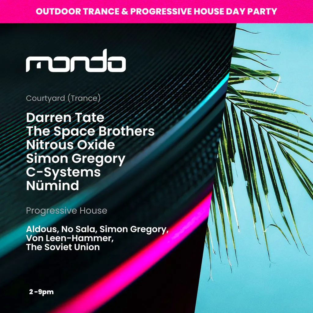 Mondo Records:  Trance & Progressive House Summer Party at Brixton Jamm