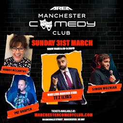 Manchester Comedy Club Bank Holiday Special Tickets | Area Manchester Manchester  | Sun 31st March 2024 Lineup