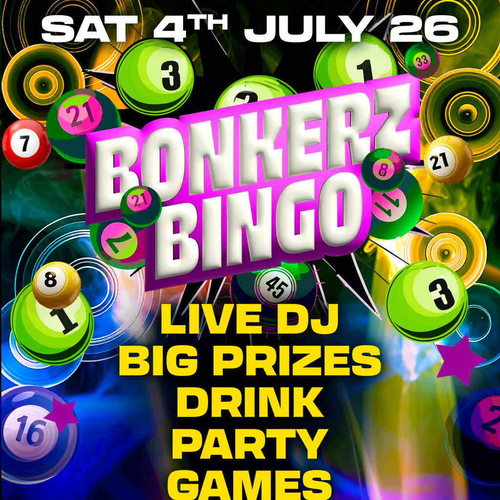 Bonkerz Bingo at Wycliffe Rooms