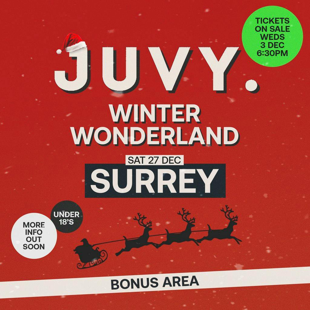 JUVY Under 18s  - Xmas Tour - Sat 27 December - EPSOM SURREY at Labyrinth Epsom