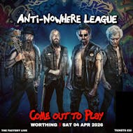 Anti-Nowhere League at The Factory Live
