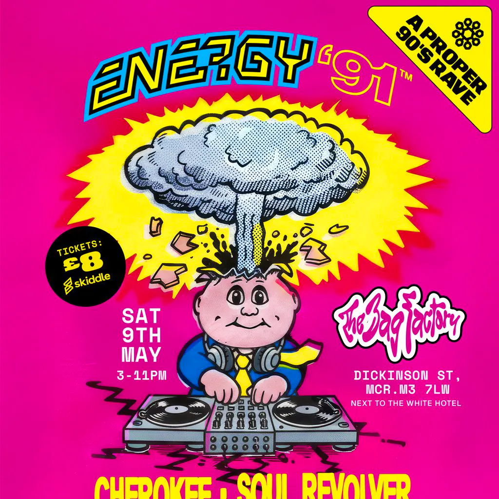 Energy 91  90's Rave at The Bag Factory (next To The White Hotel)
