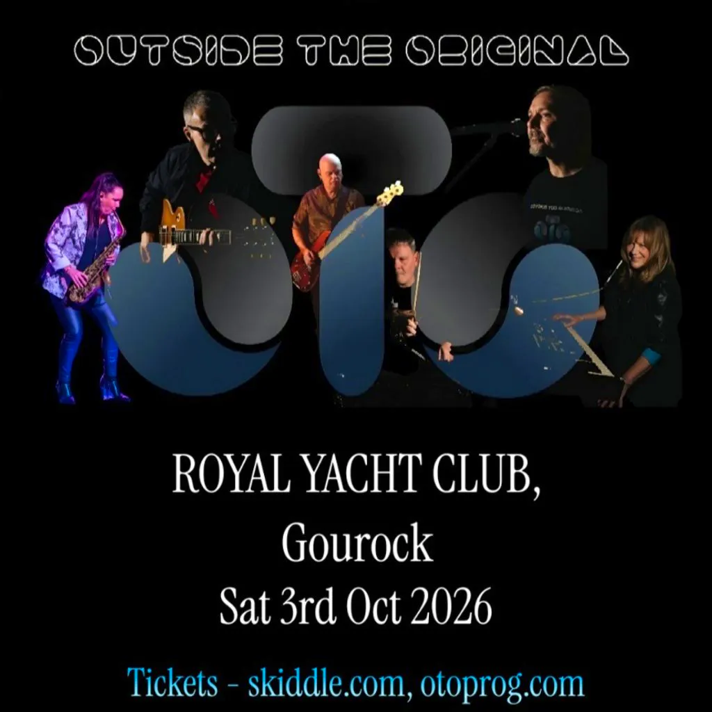 Outside The Original Prog Classics Show at Royal Gourock Yacht Club