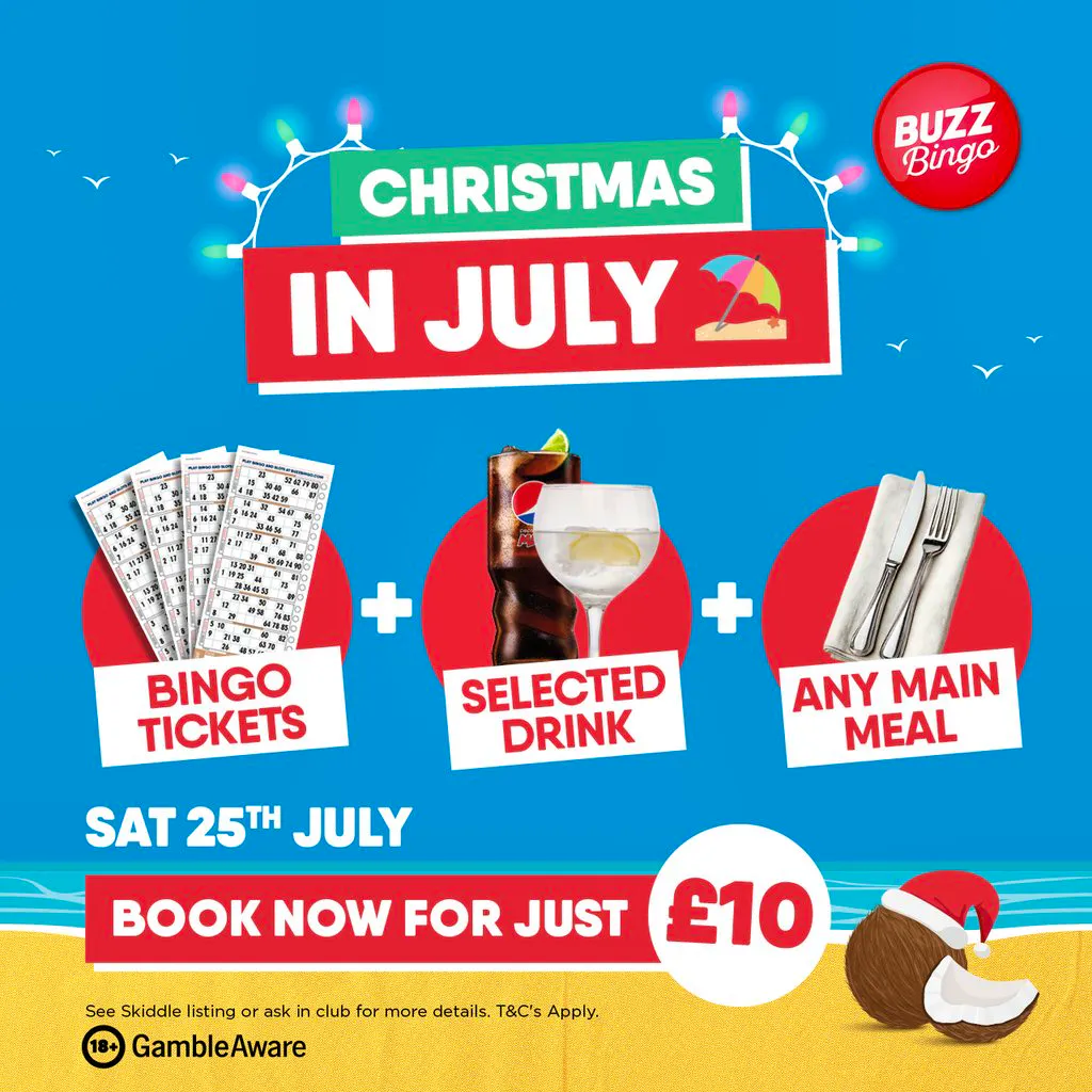 Xmas In July Night Out 25/07 - Buzz Bingo Barkingside at Buzz Bingo Barkingside