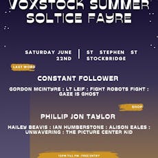 VoxStock Summer Solstice Fayre 2024 at VoxBox Music