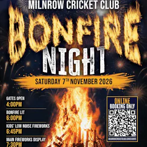 Milnrow Cricket Club Bonfire and Fire Work Display