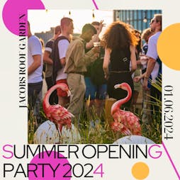 Summer Opening Party! - Live DJ Tickets | Jacobs Roof Garden Cardiff  | Sat 1st June 2024 Lineup