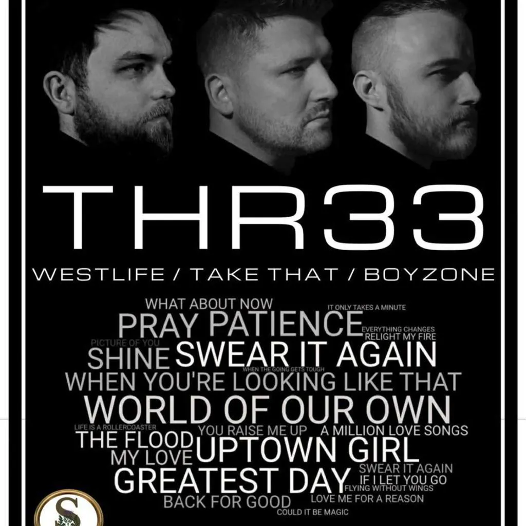 THR33 - Westlife, Boyzone, and Take That Tribute at The Venue Kirkcaldy