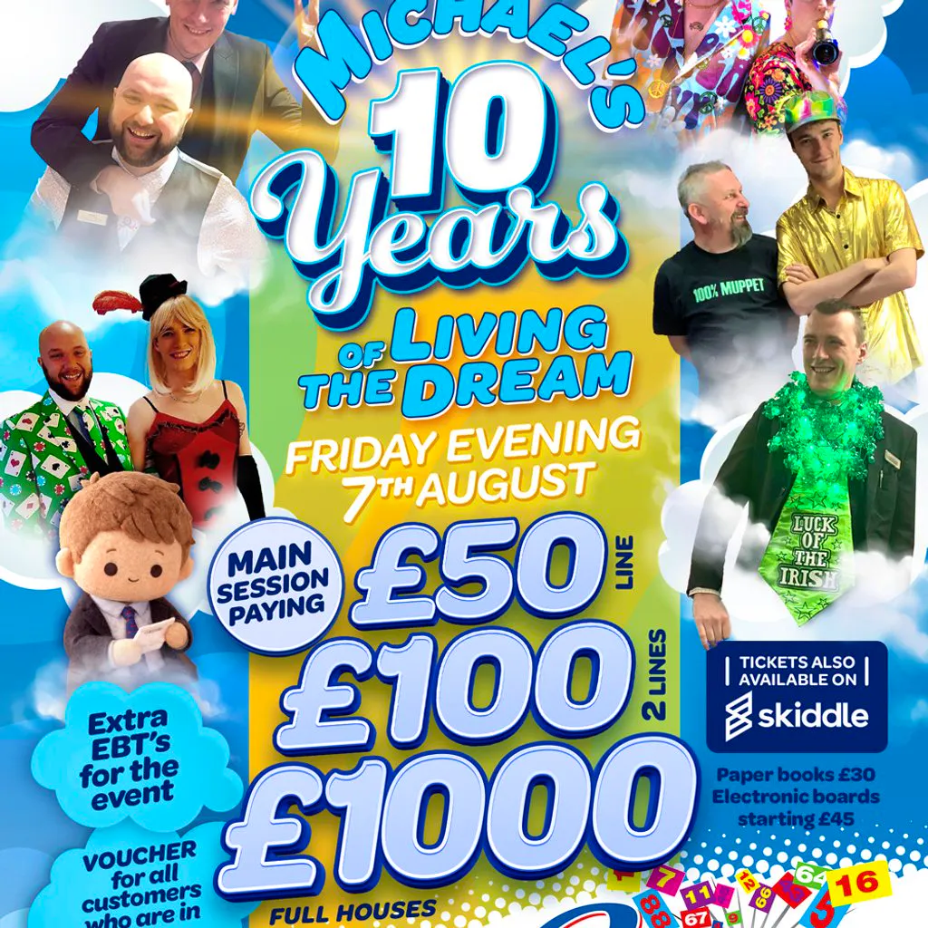 Living the Dream Big Prize Money Night at Carlton Bingo Inverness