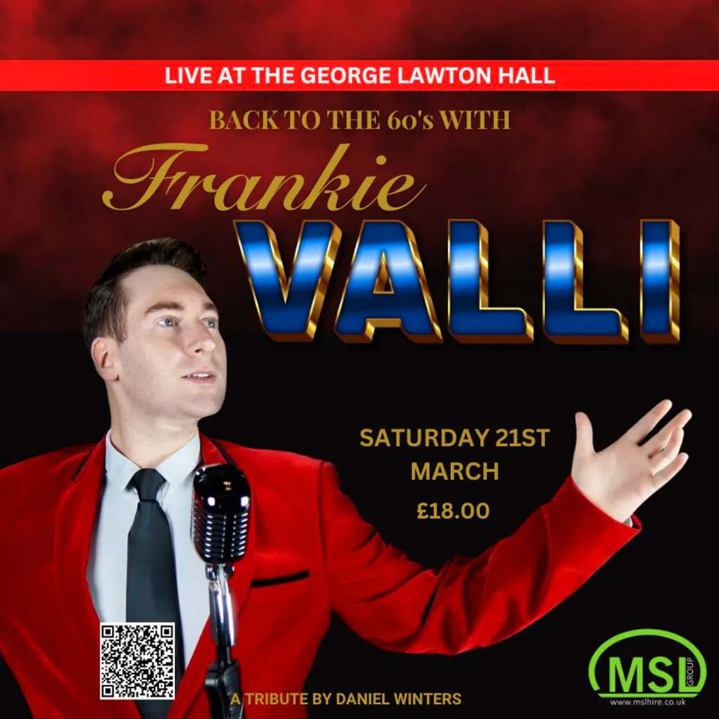 Back to The 60's with Frankie Valli - A Tribute by Daniel Winter at George Lawton Hall