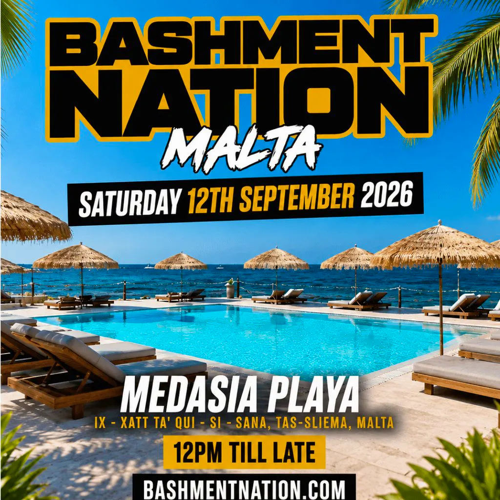 BASHMENT NATION MALTA - Freedom Street Pre-Pool Day Party at Medasia Playa
