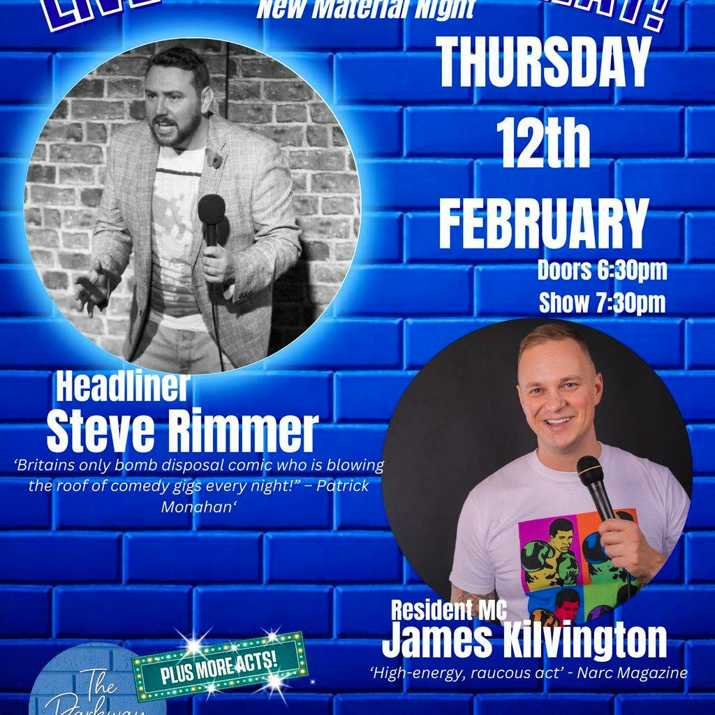 Ha Ha Comedy Hall - New Material Night - MC James Kilvington at The Parkway Sports Bar, Lounge And Function Suite