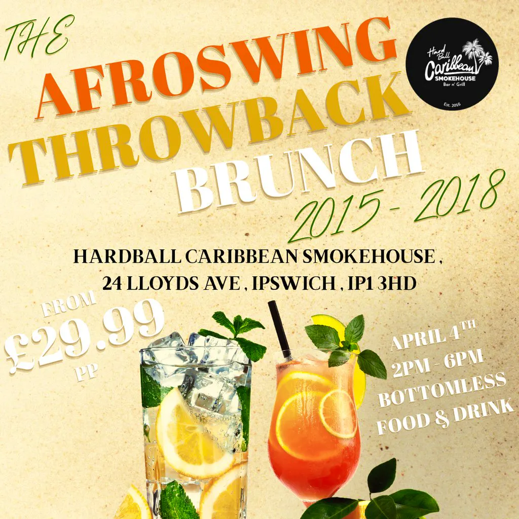 Afro swing throwback brunch at Hardball Caribbean Smokehouse Bar And Grill