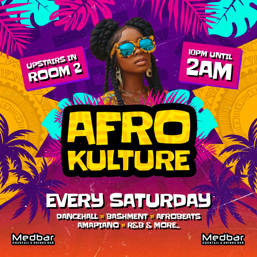 Afro Kulture | Urban Room (Upstairs) at Medbar Southampton