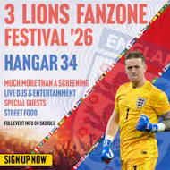 3 Lions Fanzone Festival: England vs Croatia at Hangar 34