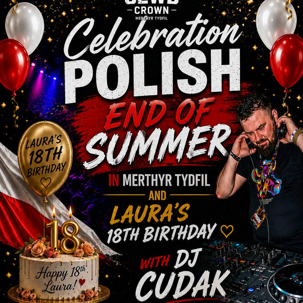 Celebrating Polish End Of Summer at Club Crown, Merthyr Tydfil