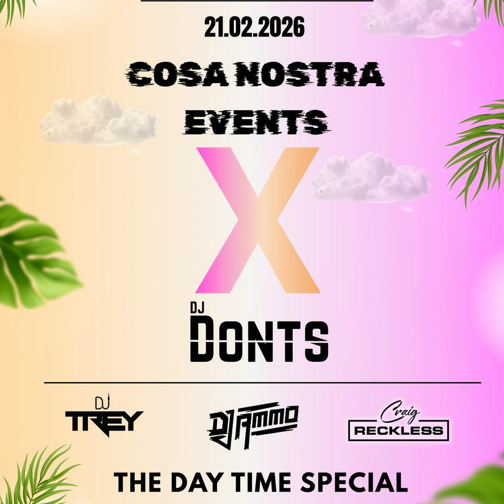 Cosa Nostra Events The daytime special at Sobar Birmingham
