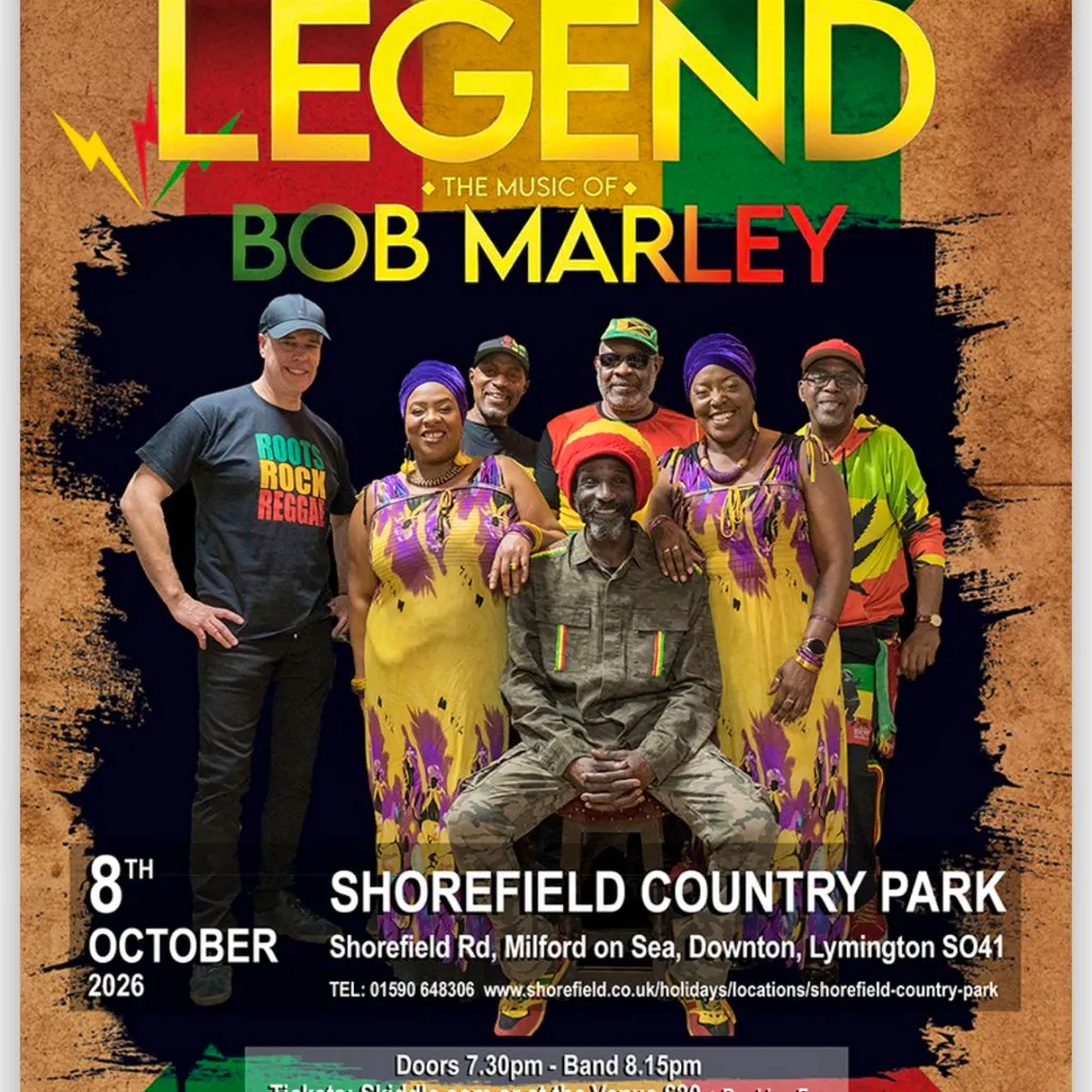 Legends live presents the music of Bob Marley at Shorefields at Shorefield Holidays Ltd