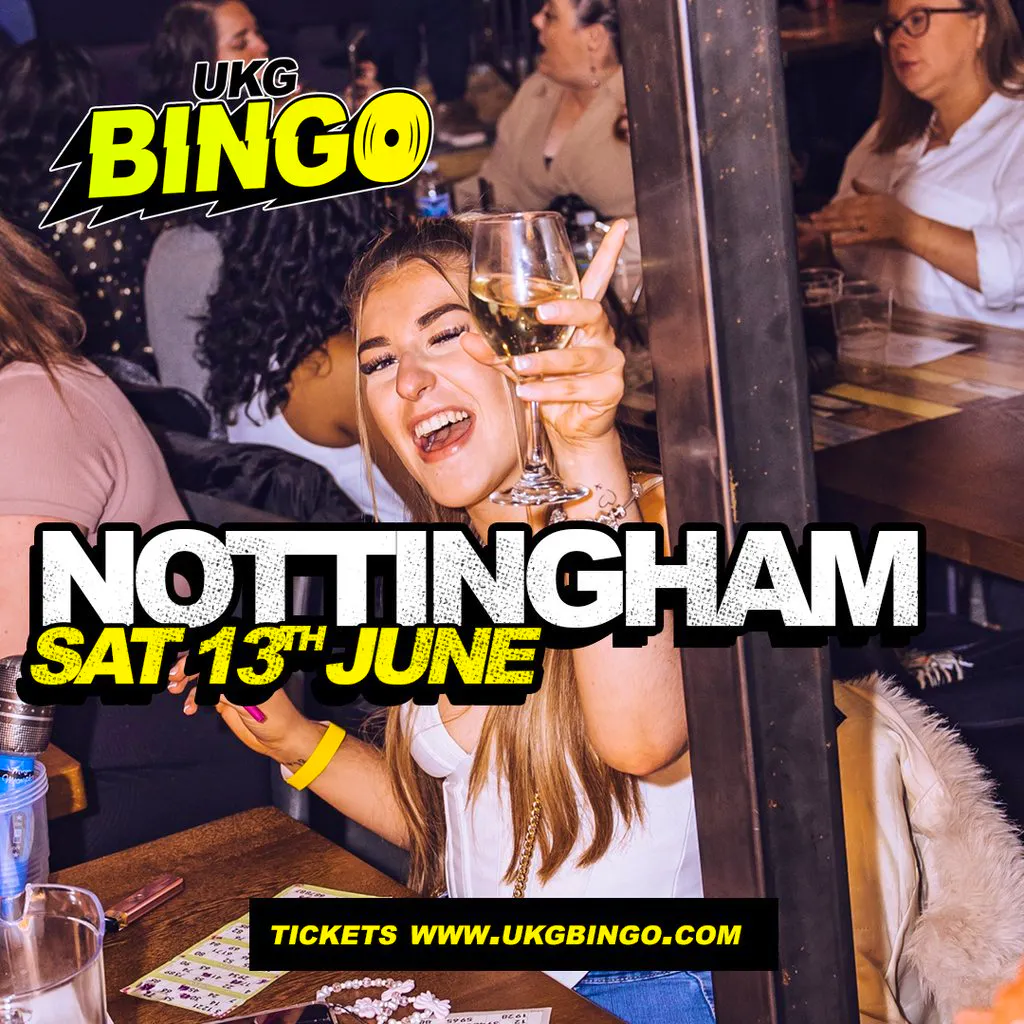 UKG Bingo Sat 13th June Nottingham at The Mixologist Cocktail And Wine Bar