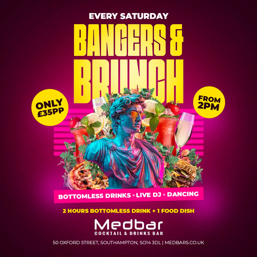 Bangers & Brunch [BOOK VIA WEBSITE] at Medbar Southampton