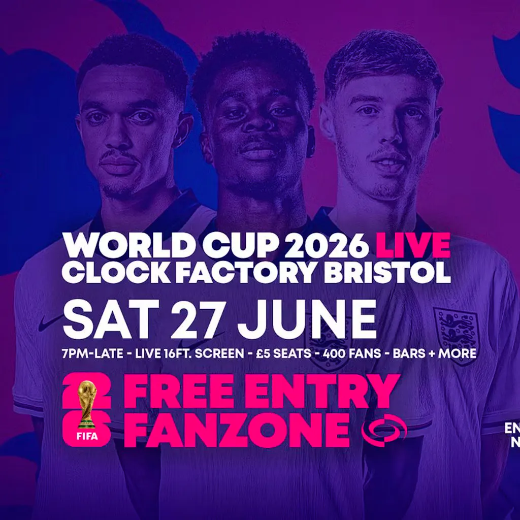 World Cup 2026 - England vs Panama [FREE ENTRY] at Clock Factory Bristol