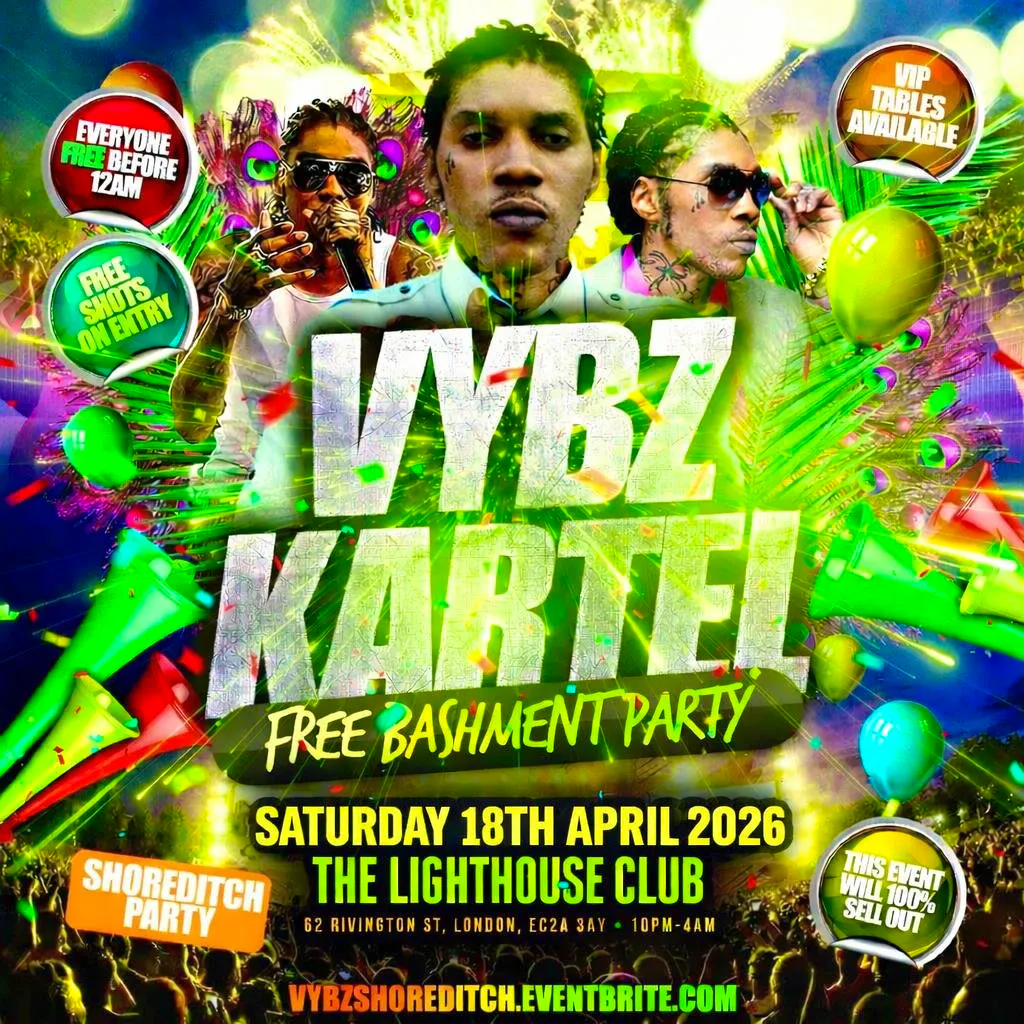 Vybz Kartel - Free Bashment Party - Everyone Free Before 12AM at The Lighthouse Bar And Club