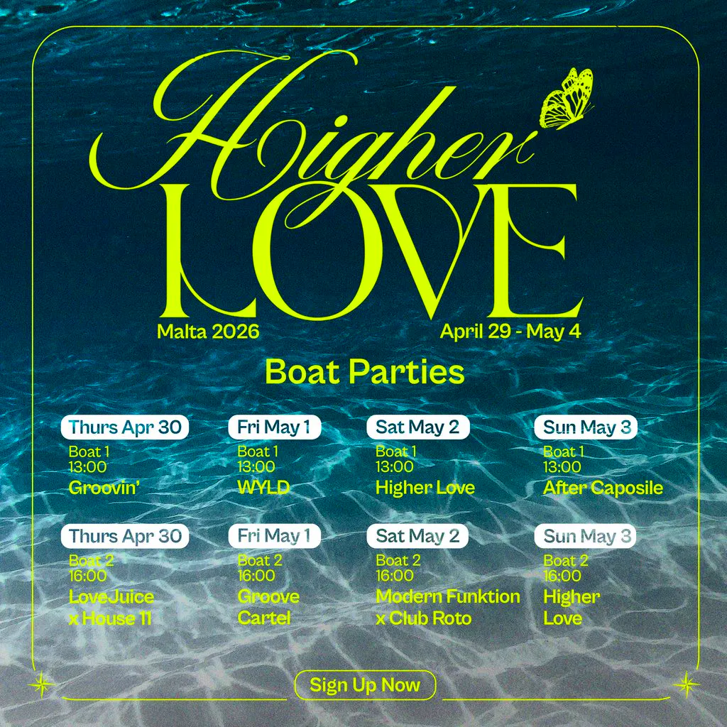 Higher Love Malta 2026 - Boat Parties at Malta