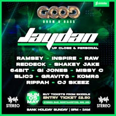 Good Recordz: JAYDAN (Up Close & Personal) at Stereo Bar And Club