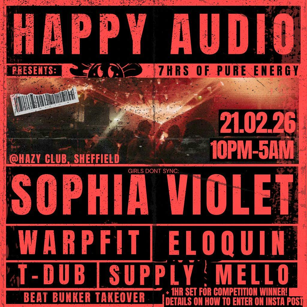 Happy Audio X Hazy Club - Warehouse Shubz at Hazy Club Sheffield