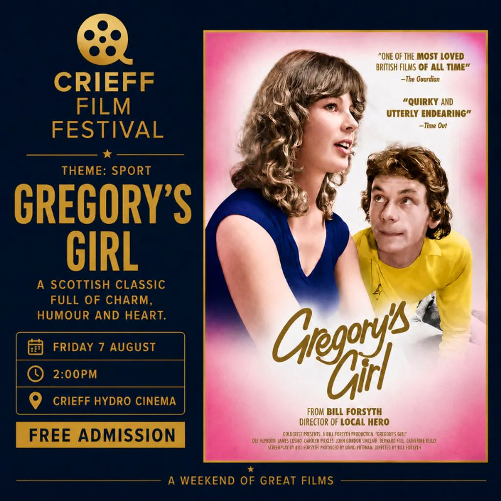 Crieff Film Festival - Gregory's Girl at Crieff Hydro Hotel